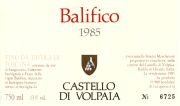 Toscana_Volpaia_Balifico 1985